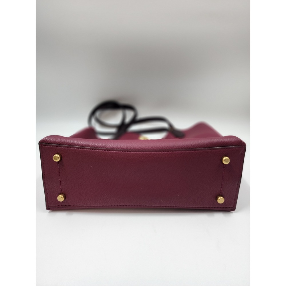 Coach Willow Tote Bag Berry Polished Pebble Leather Turnlock C0691 Womens - Picture 9 of 16